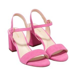 Cole Haan Josie Block Heel Suede Sandals